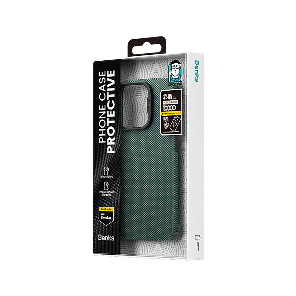 Benks ArmorTint Serisi iPhone 15 Pro Max M-safe Şarj Özellikli ArmorAir Kevlar Kılıf Benks ArmorTint Serisi iPhone 15 Pro Max M-safe Şarj Özellikli ArmorAir Kevlar Kılıf